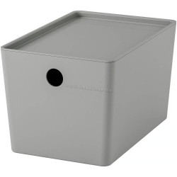 Container cu capac Ikea Kuggis 18x26x15cm (Gri)