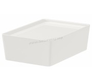 Container cu capac Ikea Kuggis 18x26x8 (Alb)