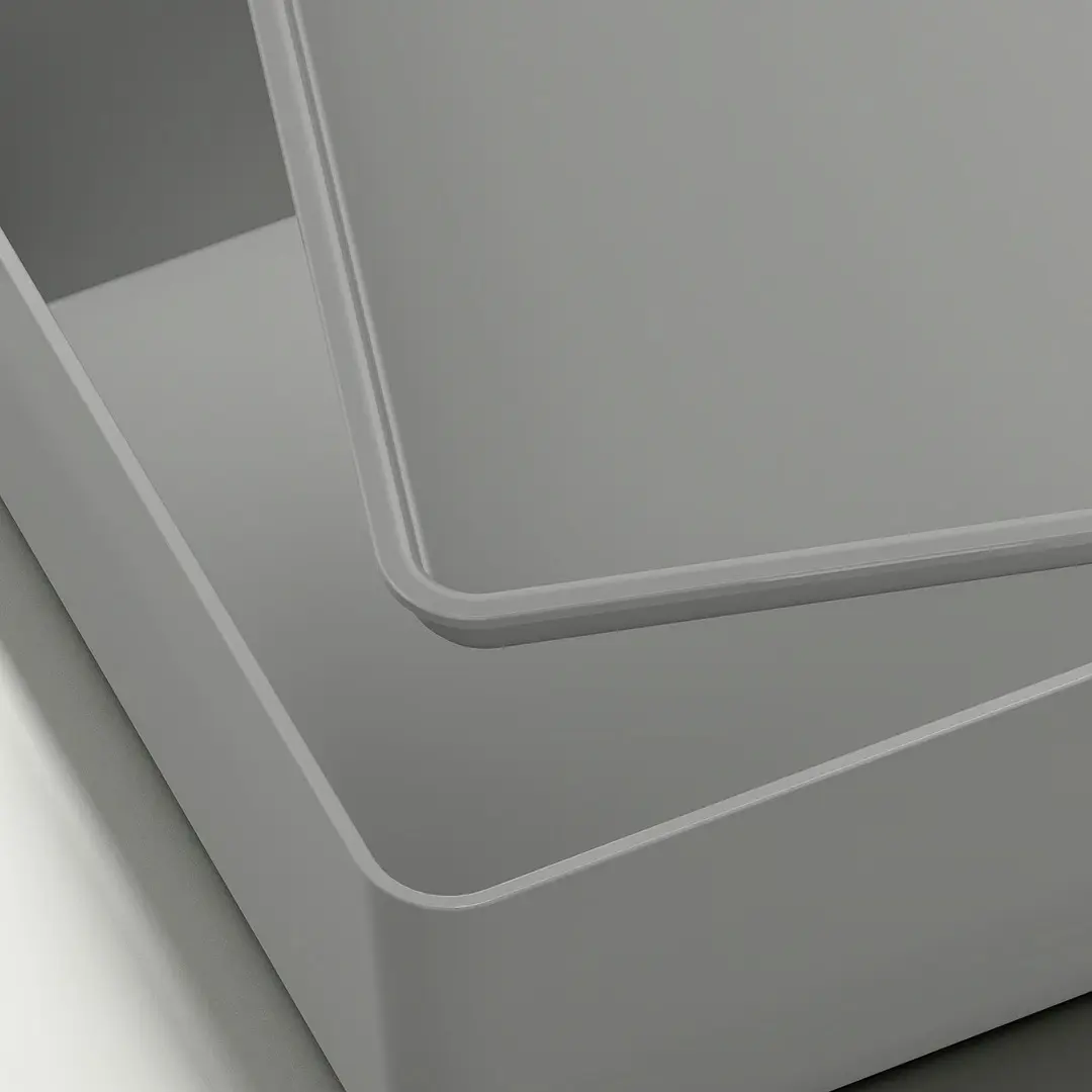 Container cu capac Ikea Kuggis 18x26x8cm (Gri)