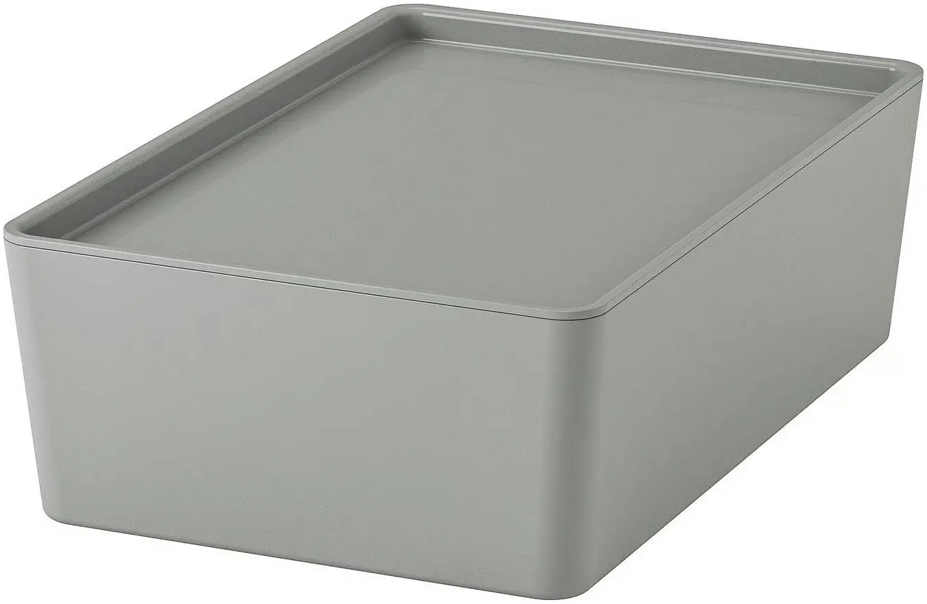Container cu capac Ikea Kuggis 18x26x8cm (Gri)