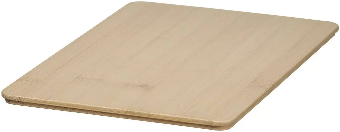 Контейнер с крышкой Ikea Kuggis 18x26x8cm (Темно-серо-бежевый/Бамбук)