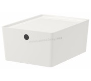 Container cu capac Ikea Kuggis 26x35x15 (Alb)