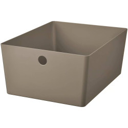 Container cu capac Ikea Kuggis 26x35x15cm (Gri închis-bej) Thumb
