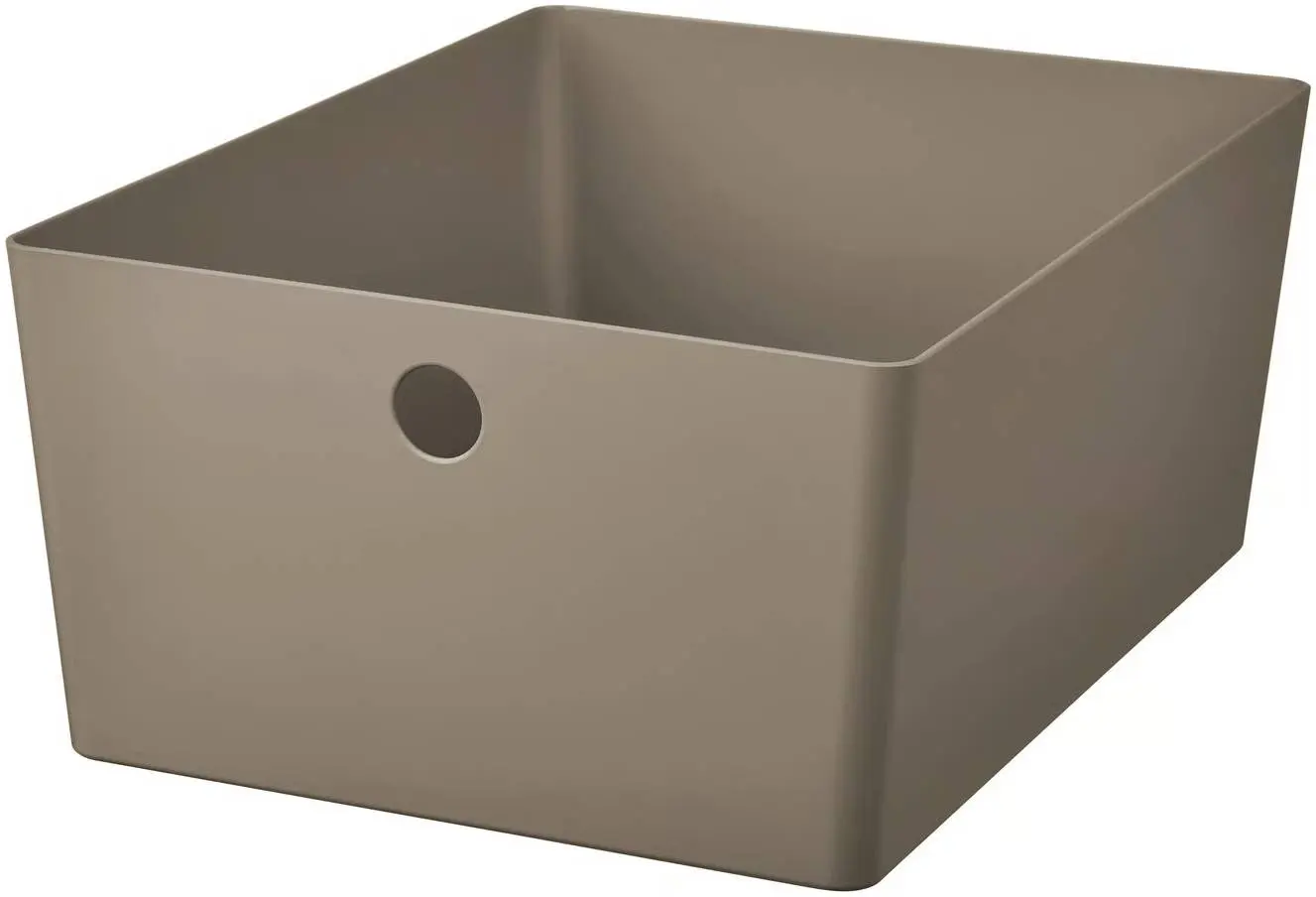 Container cu capac Ikea Kuggis 26x35x15cm (Gri închis-Bej/Bambus) - 2