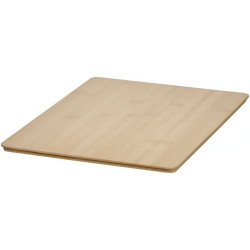 Container cu capac Ikea Kuggis 26x35x15cm (Gri închis-Bej/Bambus) Thumb