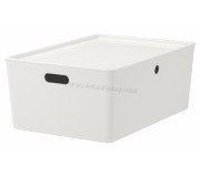 Container cu capac Ikea Kuggis 37x54x21 (Alb)