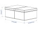 Cutie de depozitare Ikea Fullsmockad 51x34x18 (Gri)