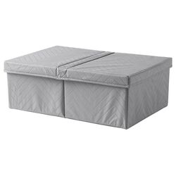 Коробка для хранения Ikea Fullsmockad 51x34x18 (Серый)