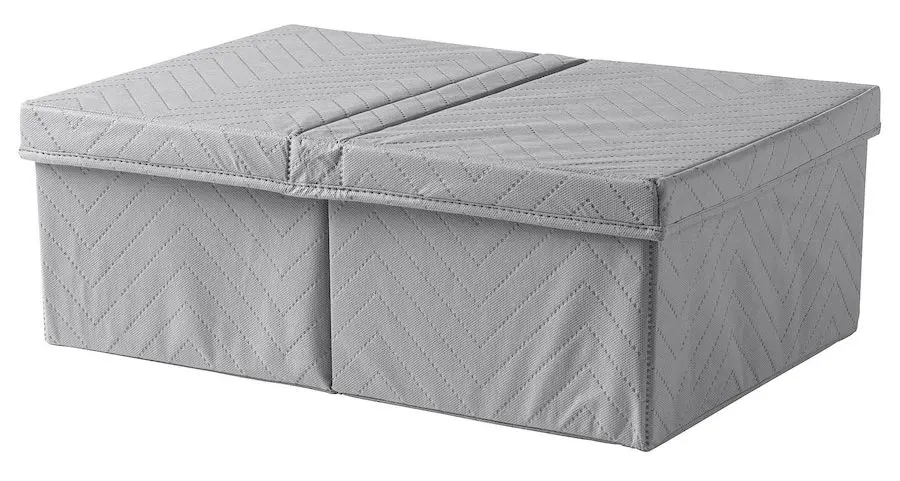 Коробка для хранения Ikea Fullsmockad 51x34x18 (Серый)