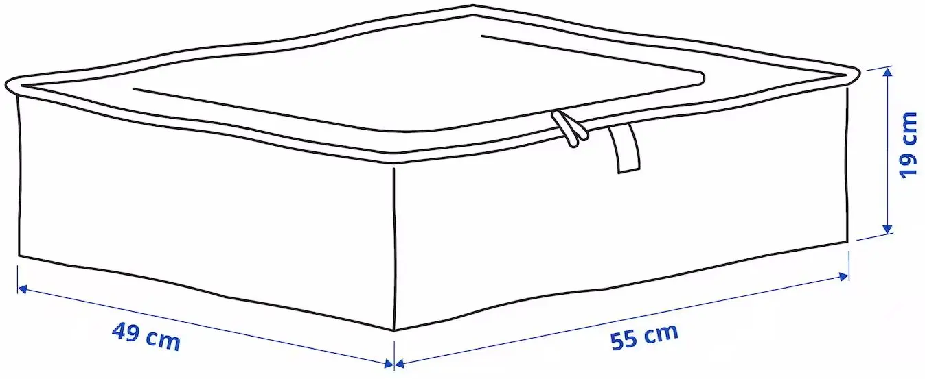 Cutie depozitare Ikea Parkla 503.953.82 55x49x19 (Transparent)
