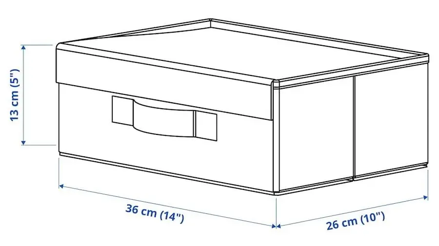 Коробка для обуви Ikea Fullsmockad 36x26x13 (Серый)