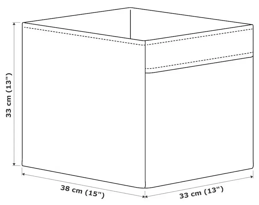 Коробка Ikea Drona 33x38x33 (Темно-серый)