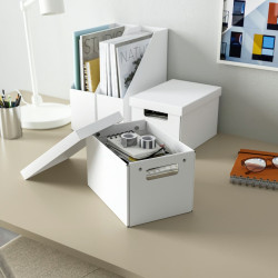 Коробка с крышкой Ikea Fjaderharv 18x25x16cm (Белый) Thumb