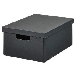 Cutie cu capac Ikea Fjaderharv 25x35x16cm (Antracit)