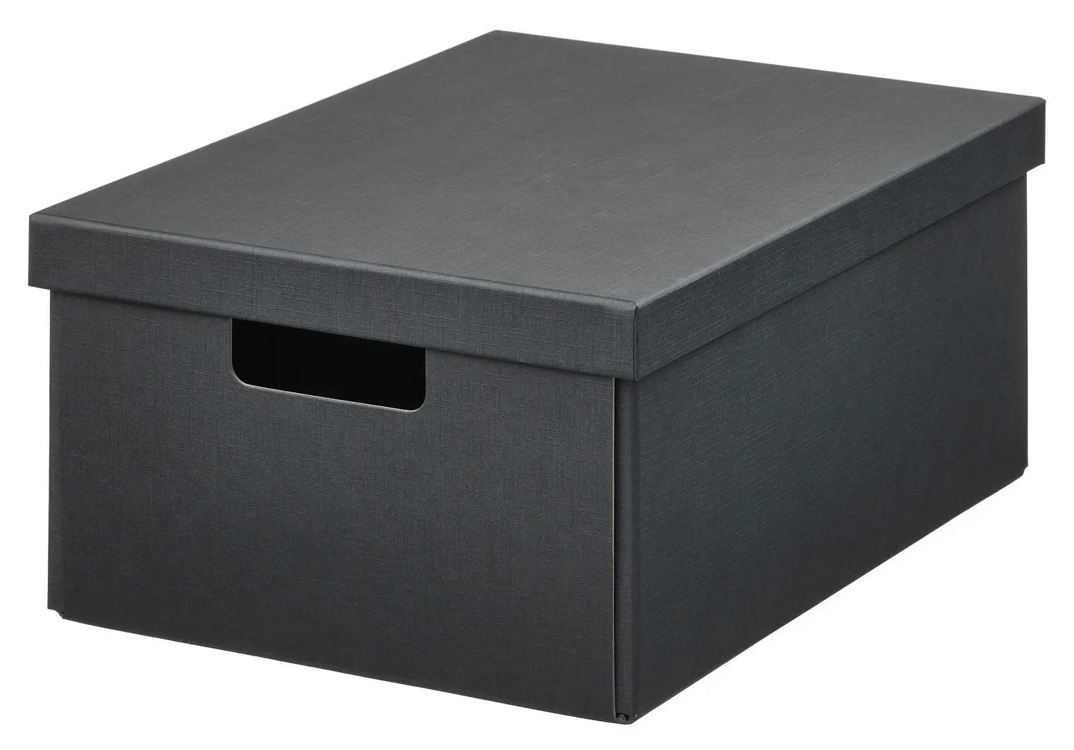 Коробка с крышкой Ikea Fjaderharv 25x35x16cm (Антрацит)