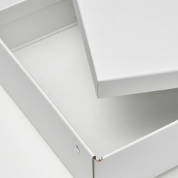 Коробка с крышкой Ikea Fjaderharv 25x35x8cm (Белый) Thumb
