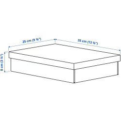 Коробка с крышкой Ikea Fjaderharv 25x35x8cm (Белый) Thumb