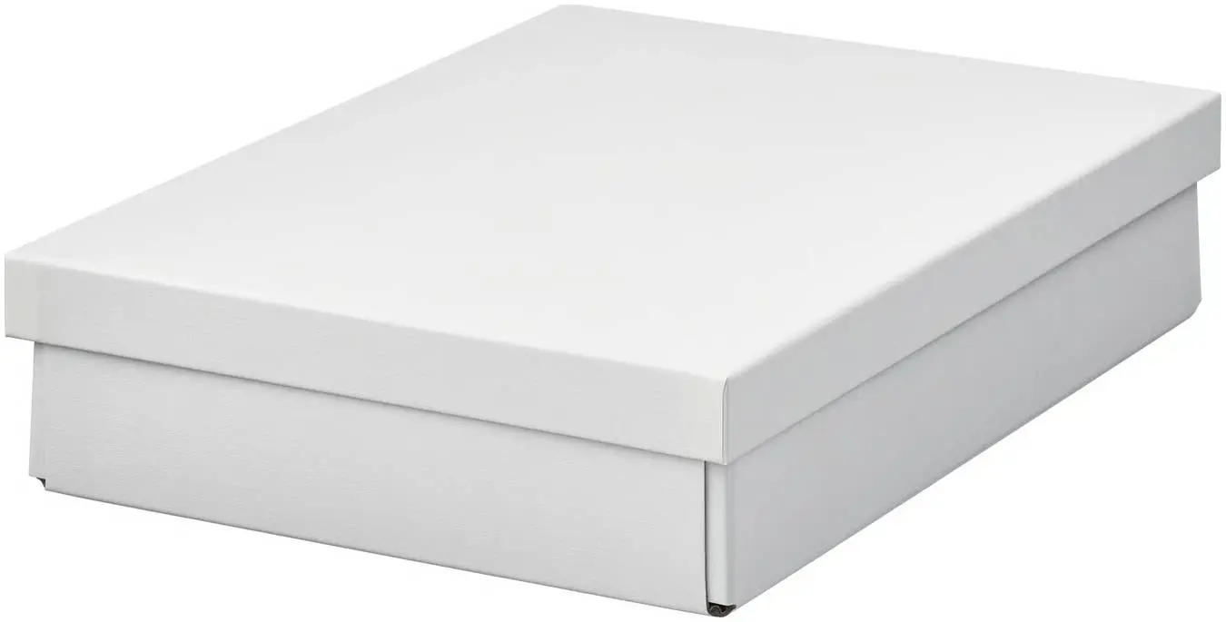 Коробка с крышкой Ikea Fjaderharv 25x35x8cm (Белый)