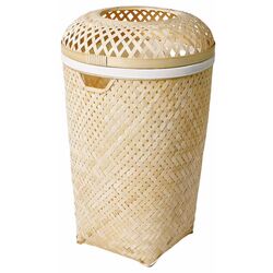 Корзина для белья Ikea Saluding ручная работа 50L (Бамбук)