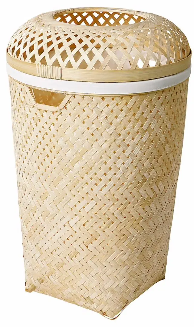 Корзина для белья Ikea Saluding ручная работа 50L (Бамбук)