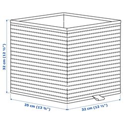 Coş Ikea Gnabbas 32x35x32 (Natur/Negru) Thumb