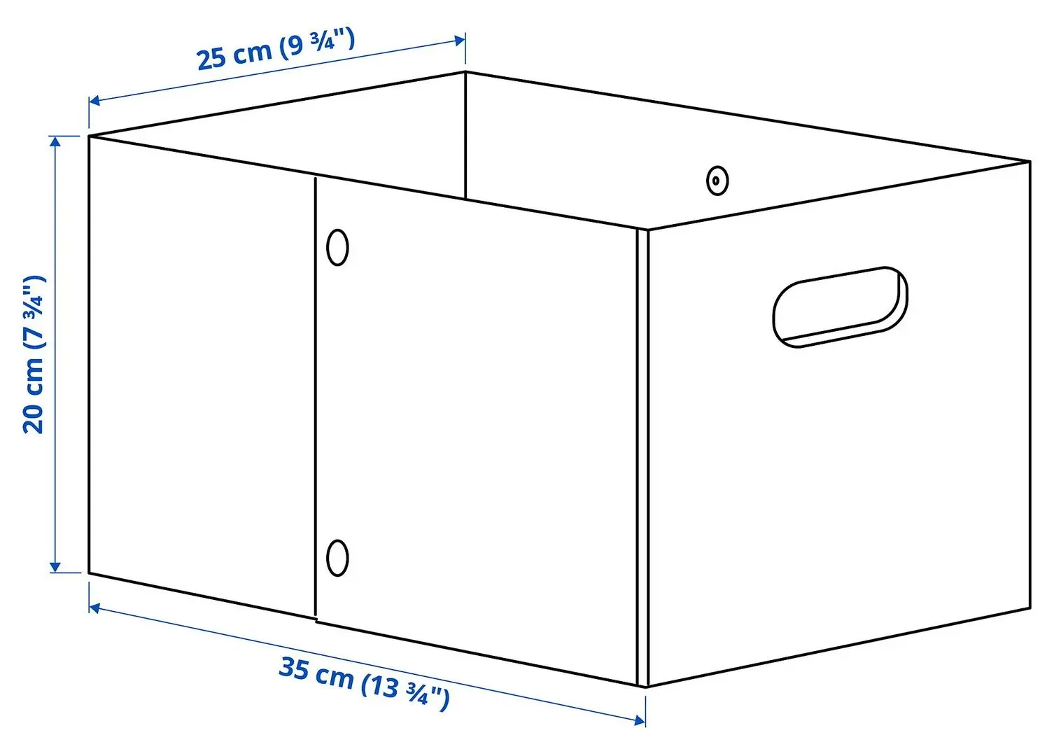 Coş Ikea Jagmastare 25x35x20 (Gri)