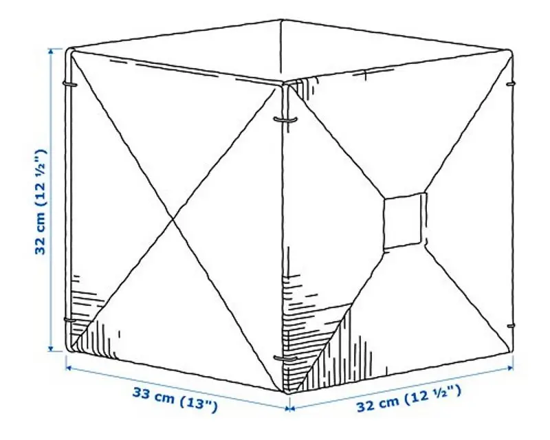 Корзина Ikea Knipsa 32x33x32 (Водоросли)