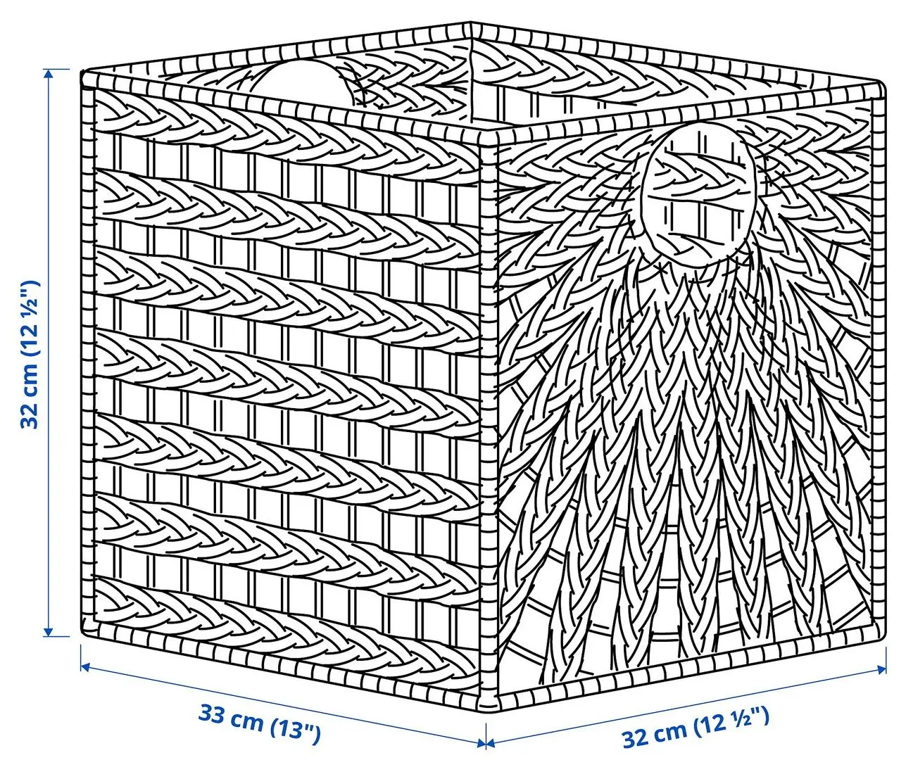 Coş Ikea Lustigkurre 32x33x32 (Zambilă/Alge Marine)