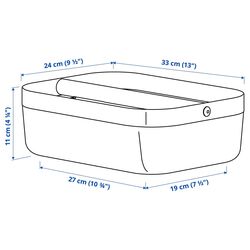 Корзина Ikea Risatorp 33x24x11 (Белый) Thumb