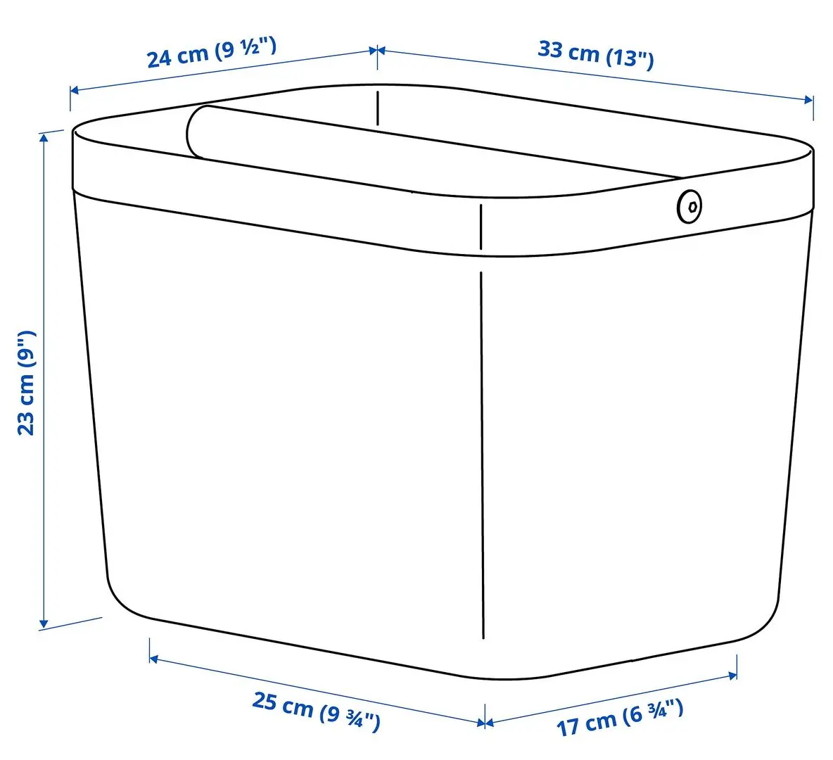 Корзина Ikea Risatorp 33x24x23 (Белый)