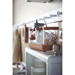 Set de borcane cu capac şi tavă Ikea Saxborga sticlă/plută 5buc Thumb