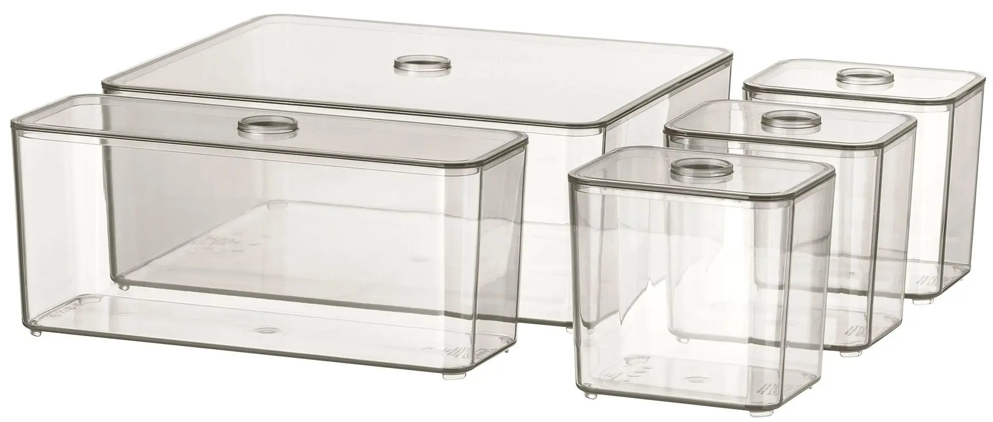 Set caserola cu capac Ikea Godmorgon 24x20x10 (Fumuriu)