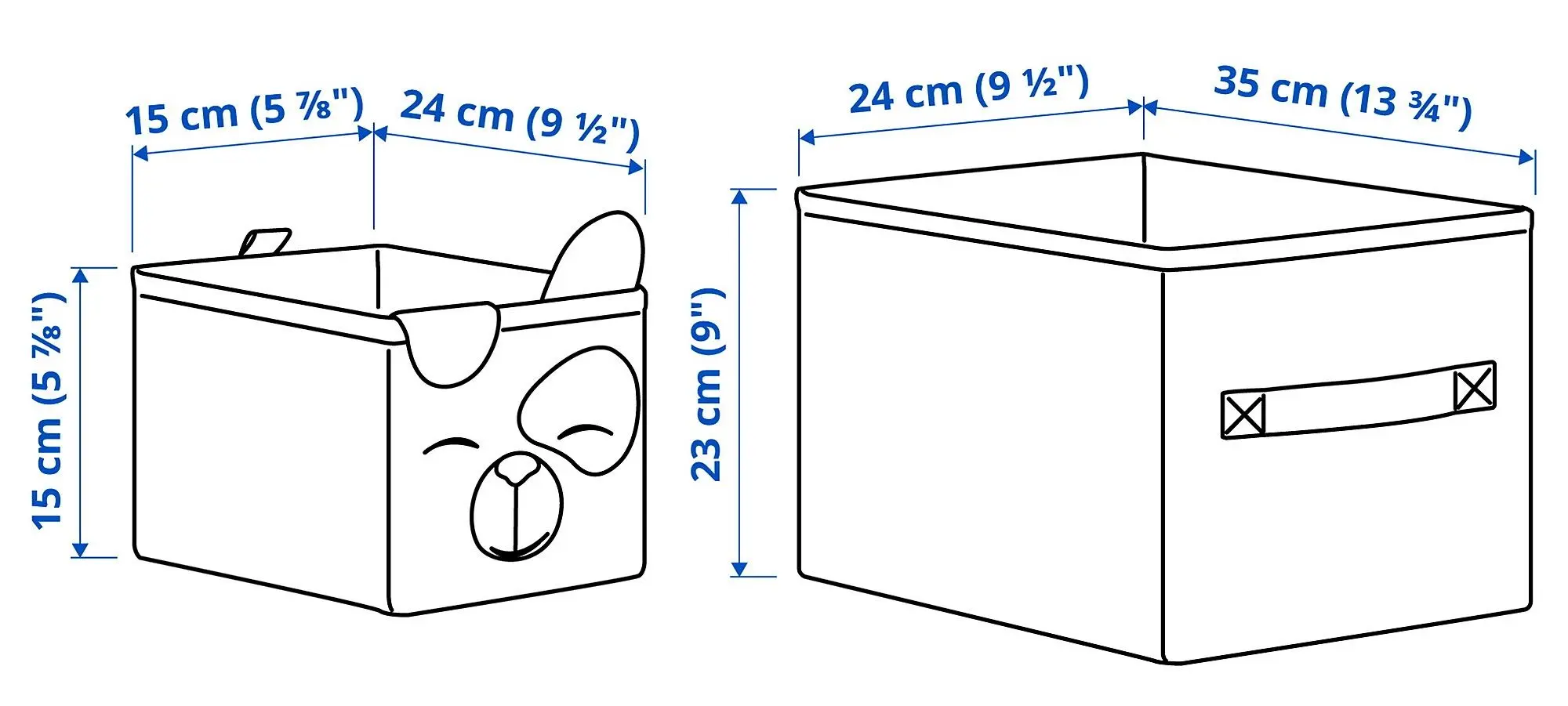 Набор коробок для хранения Ikea Dromslott (Серый)