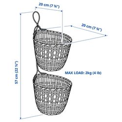 Набор подвесных корзин Ikea Tolkning (Бамбук) Thumb