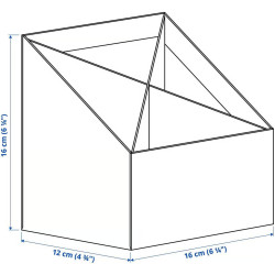Органайзер Ikea Fjaderharv 16x16cm (Антрацит) Thumb