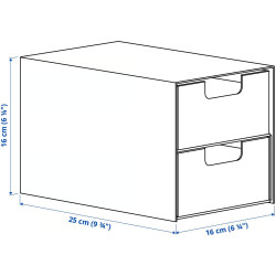 Organizator Ikea Fjaderharv 16x25cm (Antracit) Thumb