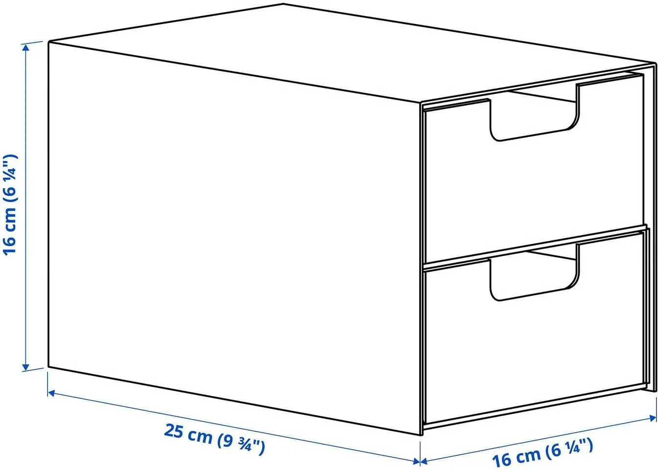 Organizator Ikea Fjaderharv 16x25cm (Alb) - 6