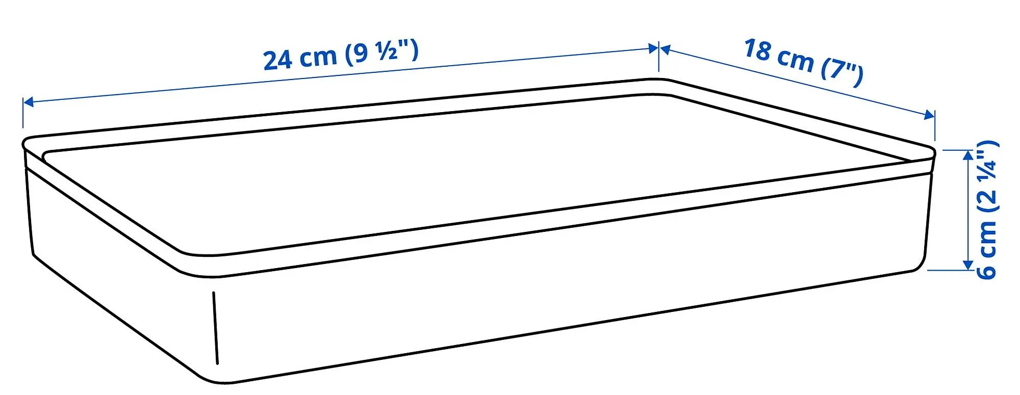 Органайзер Ikea Harvmatta 24x18x6 (Темно-серый/Бежевый)