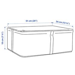 Органайзер Ikea Hemmafixare 34x51x19 (Полосатая ткань/Белый/Серый) Thumb