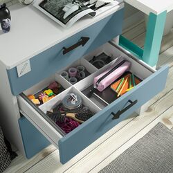 Organizator Ikea Jattebjorn 50x35x9 (Alb/Gri) Thumb