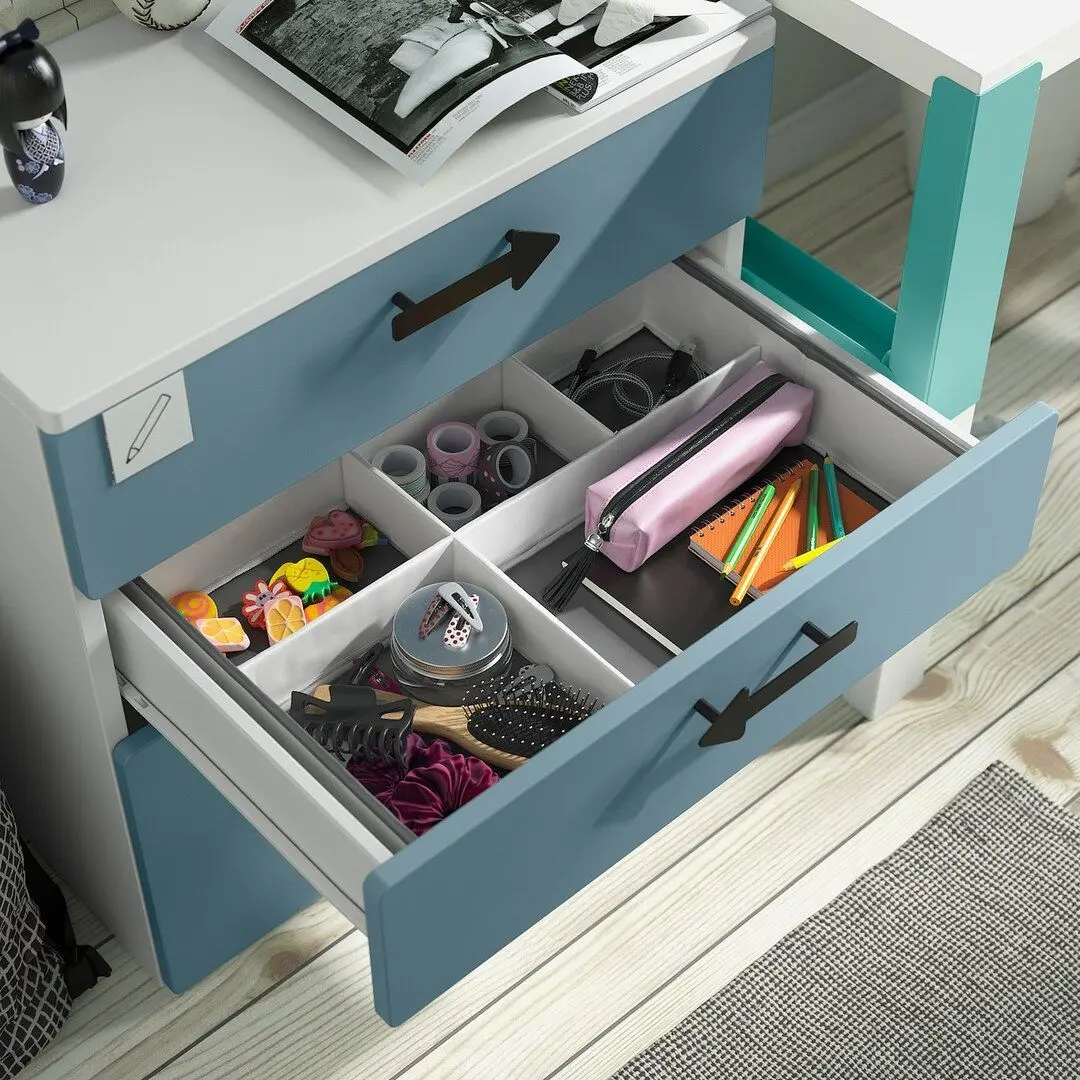 Organizator Ikea Jattebjorn 50x35x9 (Alb/Gri)