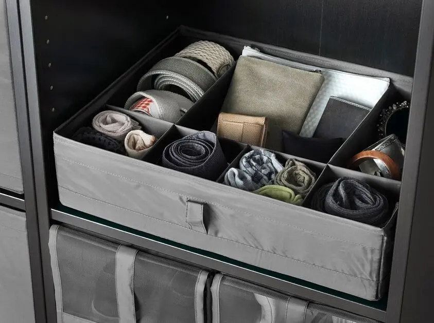 Organizator Ikea Skubb 44x34x11 (Gri Inchis)