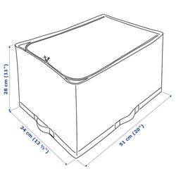 Organizator Ikea Stuk 34x51x28 (Alb/Gri) Thumb
