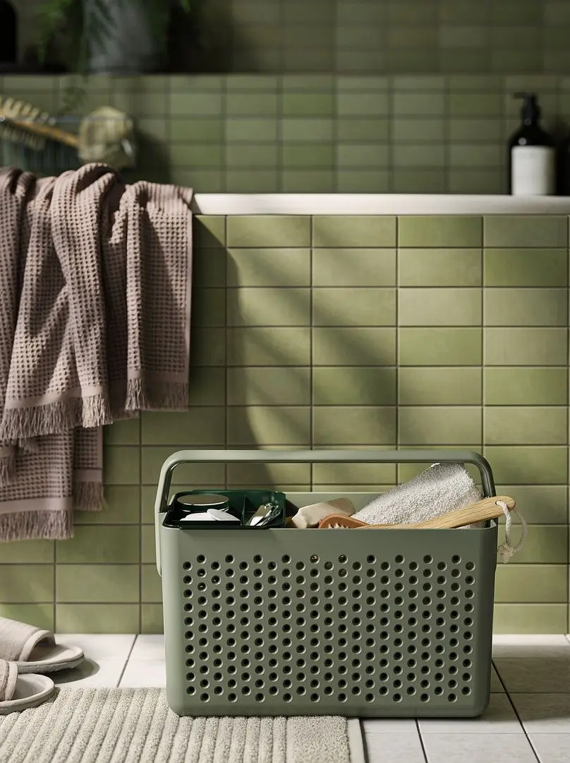 Органайзер Ikea Uppramen 35x17x25 (Серо-зеленый)