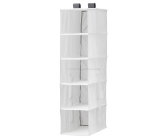 Organizator suspendat Ikea Rassla 5 compartimente 25x40x98 (Alb)