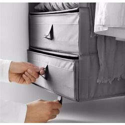 Organizator suspendat Ikea Skubb 6 compartimente 35x45x125 (Gri Inchis) Thumb