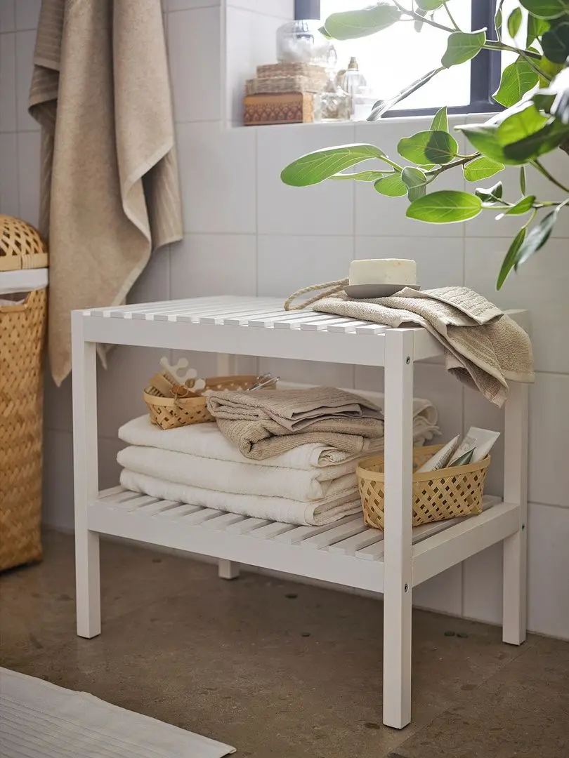 Скамейка Ikea Muskan 58x38 (Белый)