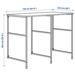 Etajera suprapusa Ikea Enhet 139x63x87 (Antracit/Alb) Thumb
