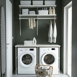 Etajera suprapusa Ikea Enhet 139x63x87 (Alb) Thumb