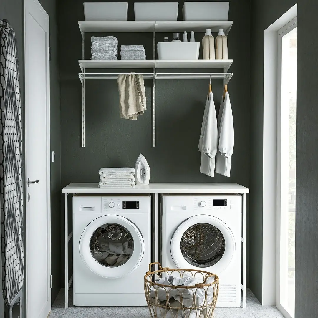 Etajera suprapusa Ikea Enhet 139x63x87 (Alb)